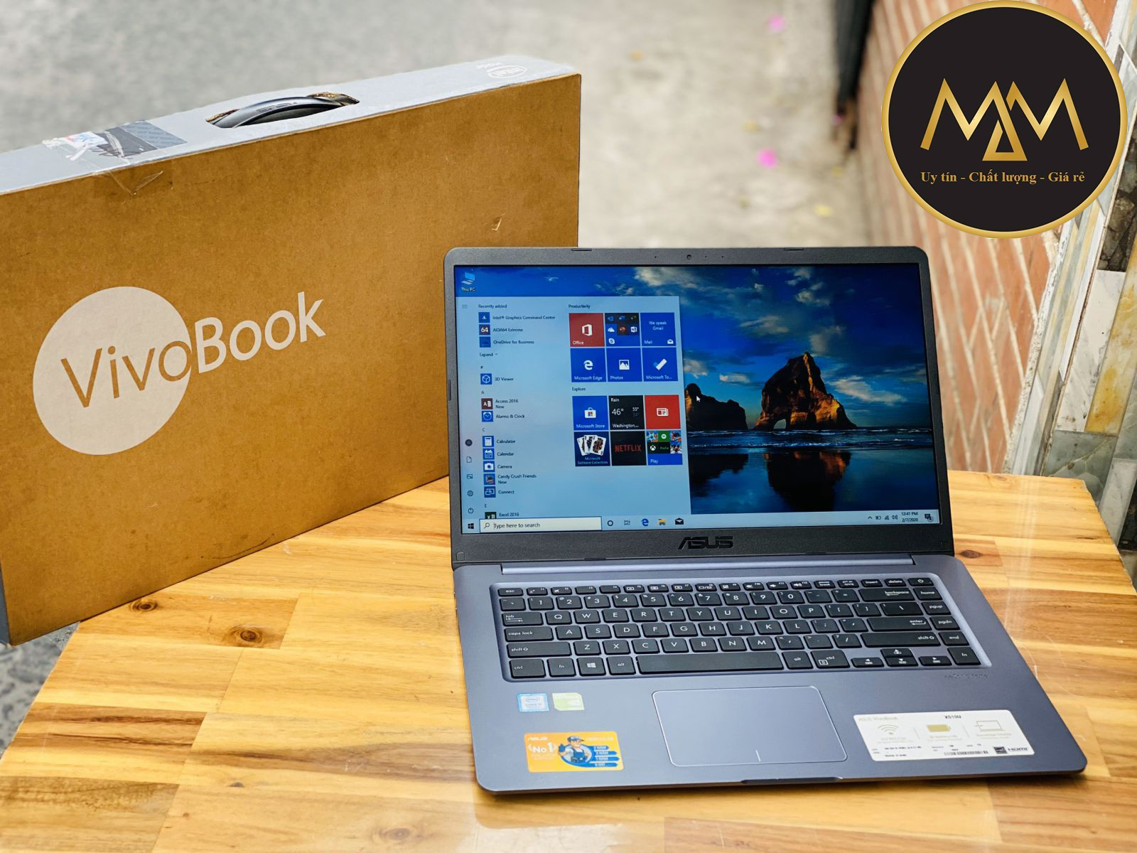 Laptop Asus Vivobook X510UAR i3 8130U/ SSD/ 15.6icnh/ Finger/ Viền Mỏng/ Đẹp Zin/ Giá rẻ1