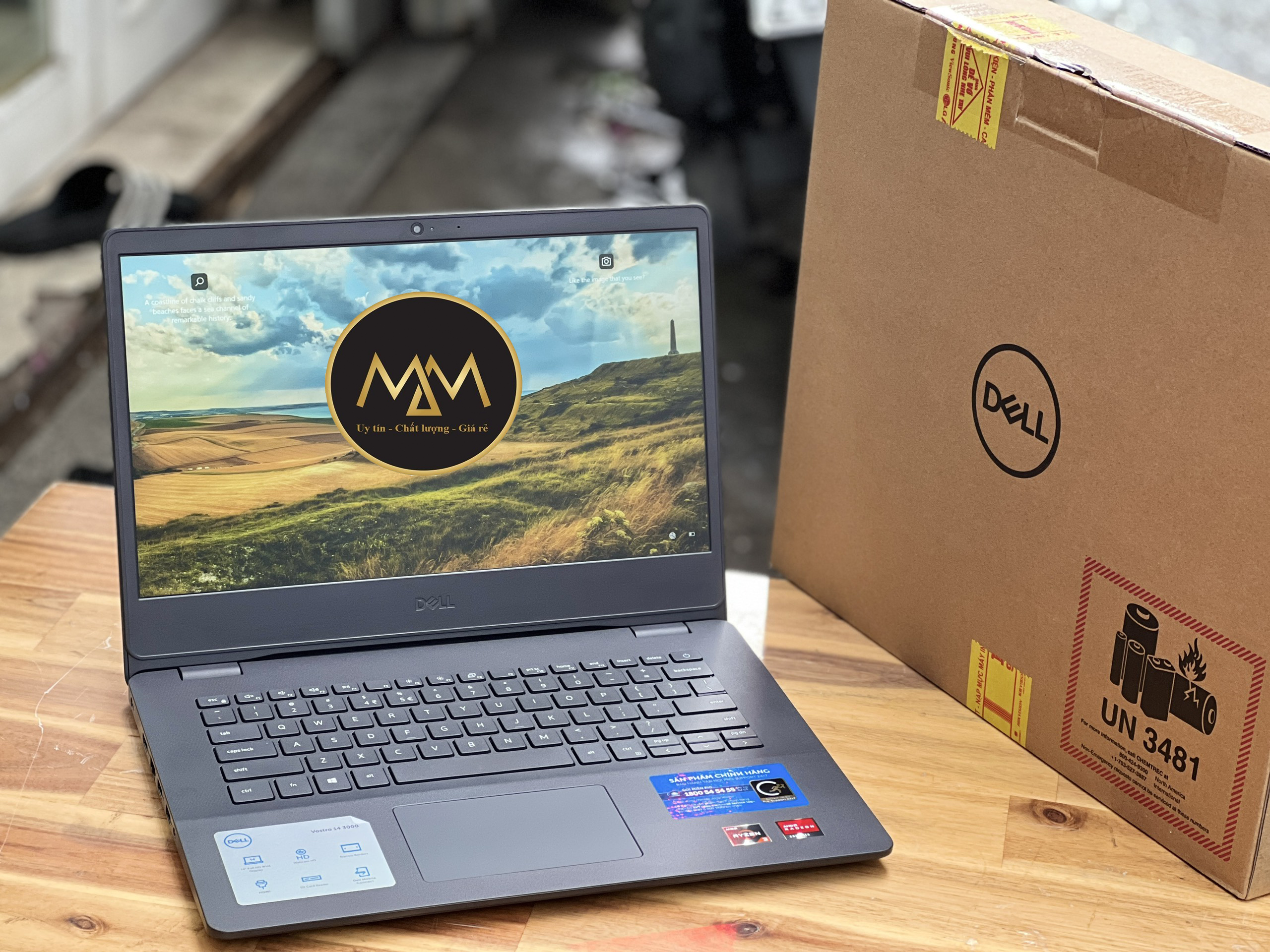 Laptop Dell Vostro V3405 Ryzen 3 3250/ SSD256/ Full HD/ 14.0inch/ Viền Mỏng/ Vga AMD Radeon/ Giá rẻ1