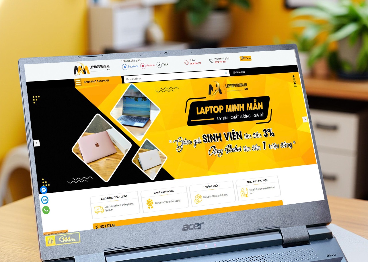 LAPTOP ACER NITRO 5 TIGER AN515 58 i7 12700H NVIDIA RTX 3050 4GB 15.6INCH FHD 144HZ LED RGB CHUYÊN GAME GIÁ RẺ1