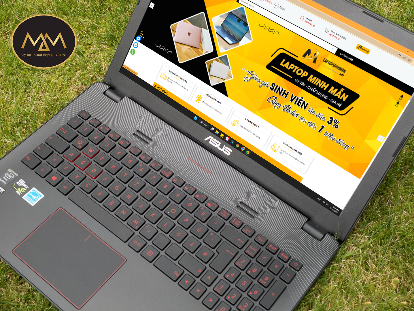 Asus Gaming GL552/ i5 6300HQ/ Ram 8G/ SSD128 + 500G/ GTX 950M 4G/ 15.6inch/ LED ĐỎ/ Chuyên Game/ Giá rẻ