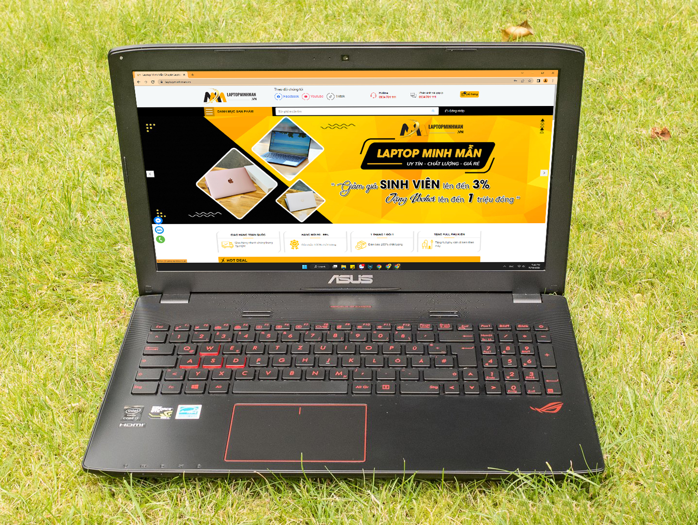 Asus Gaming GL552/ i5 6300HQ/ Ram 8G/ SSD128 + 500G/ GTX 950M 4G/ 15.6inch/ LED ĐỎ/ Chuyên Game/ Giá rẻ