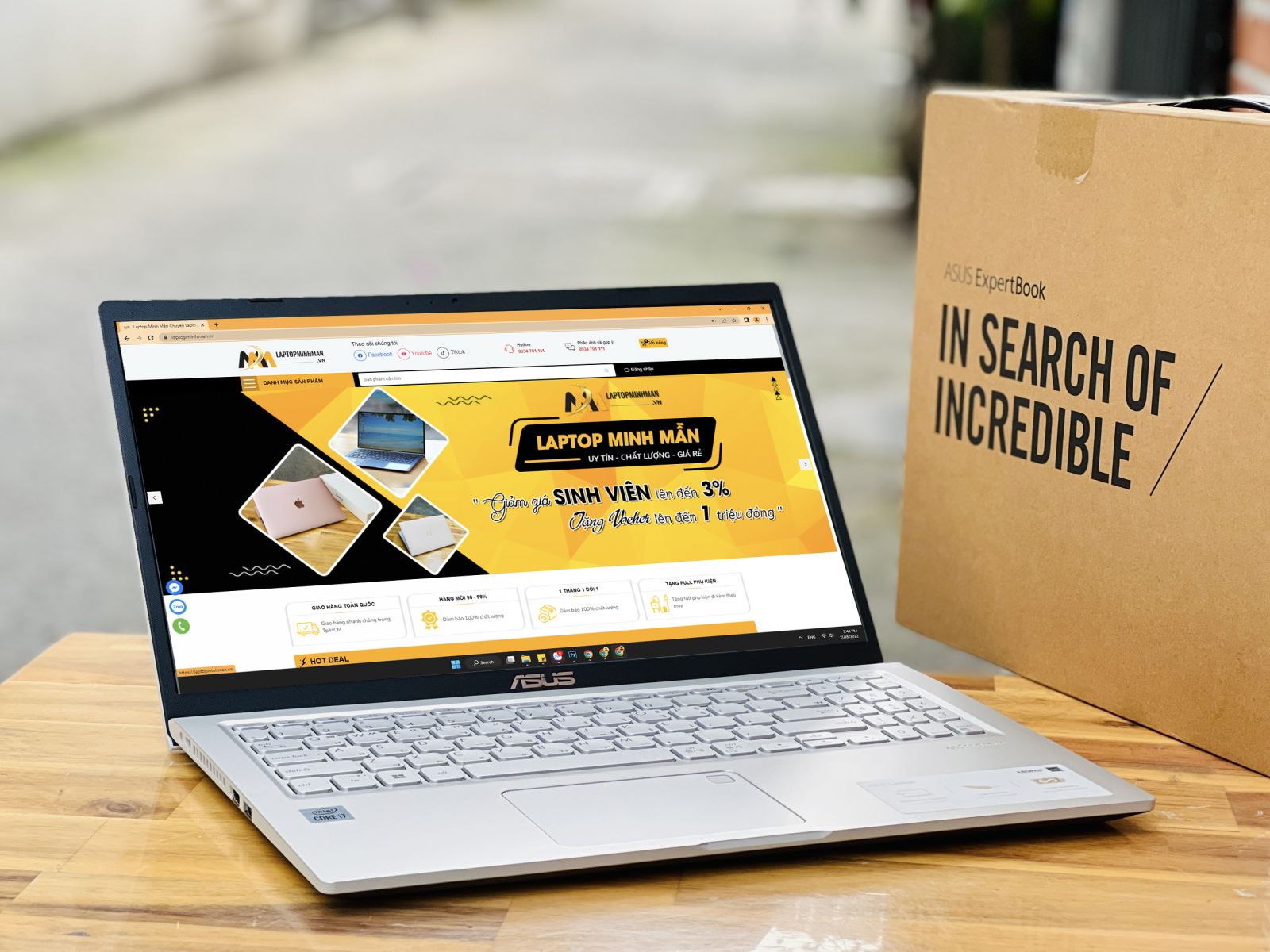 Asus Vivobook X515JA i7 1065G7/ Ram8G/ SSD256/ 15.6inch/ Full HD/ Viền Mỏng/ Full Phím Số/ Giá rẻ