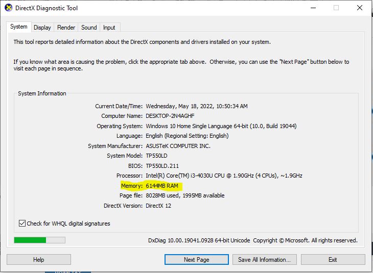 Rap RAM laptop giá rẻ tại TPHCM - KIểm tra thông tin RAM