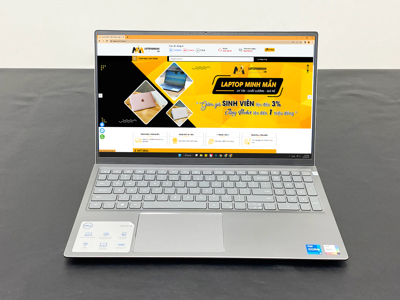 Dell Inspiron 5510 i5 11320H/ Ram 8G/ SSD256/ 15.6inch/ Vga Iris XE/ Hỗ Trợ Game Đồ Họa/ Giá rẻ