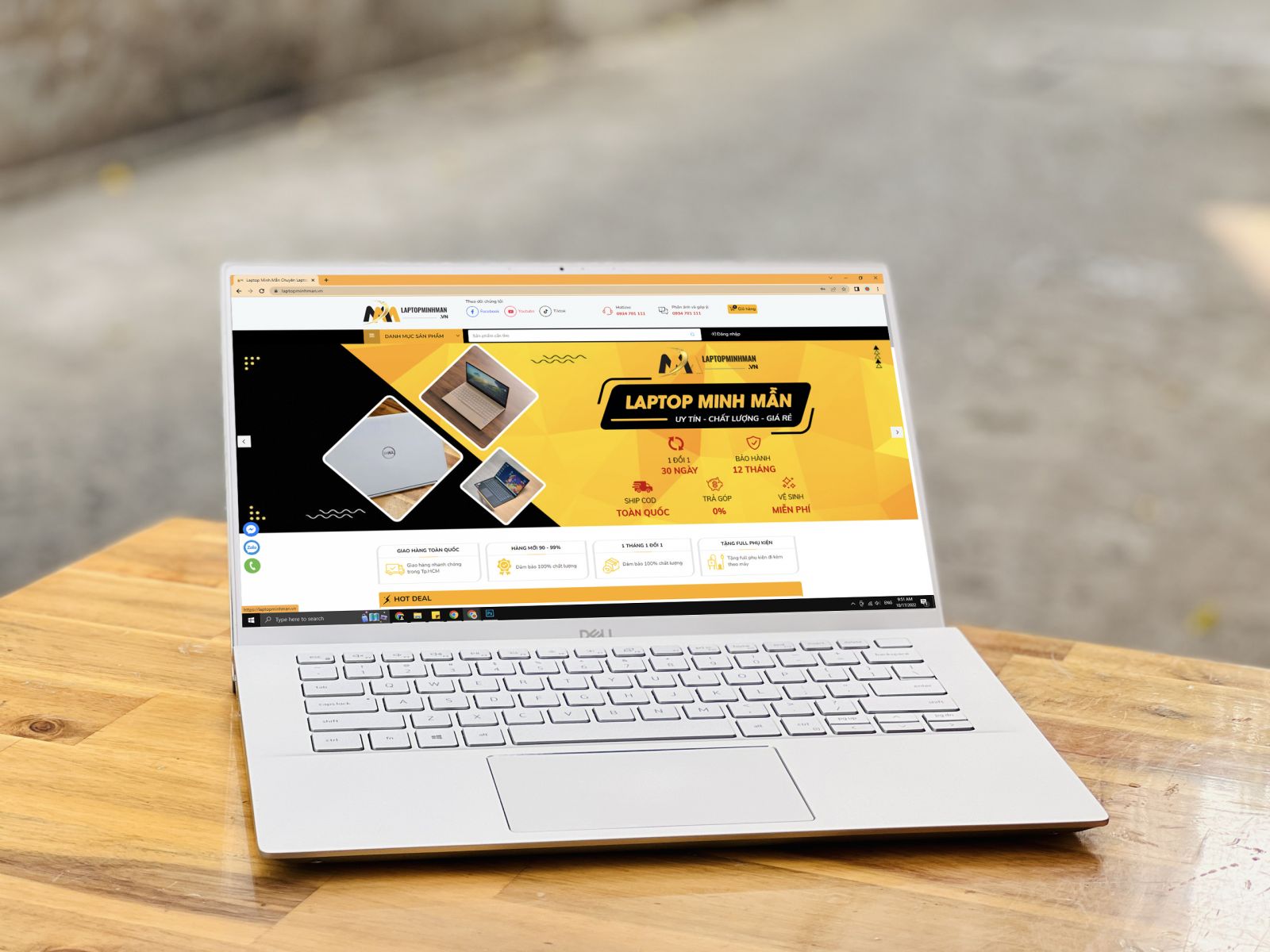 LAPTOP DELL CŨ MÀN HÌNH TRÀN VIỀN GIÁ RẺ
