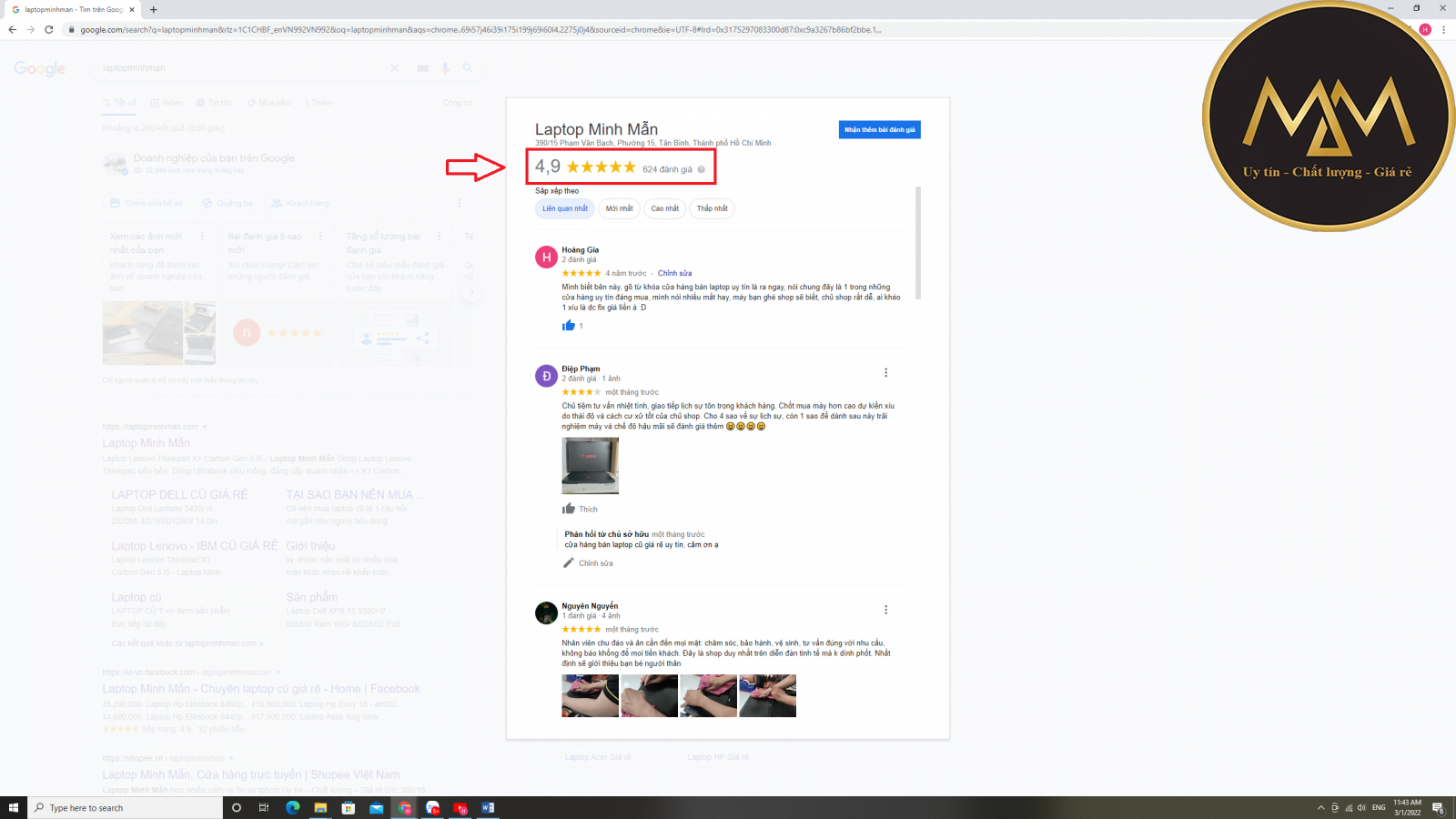 laptop online Minh mẫn 