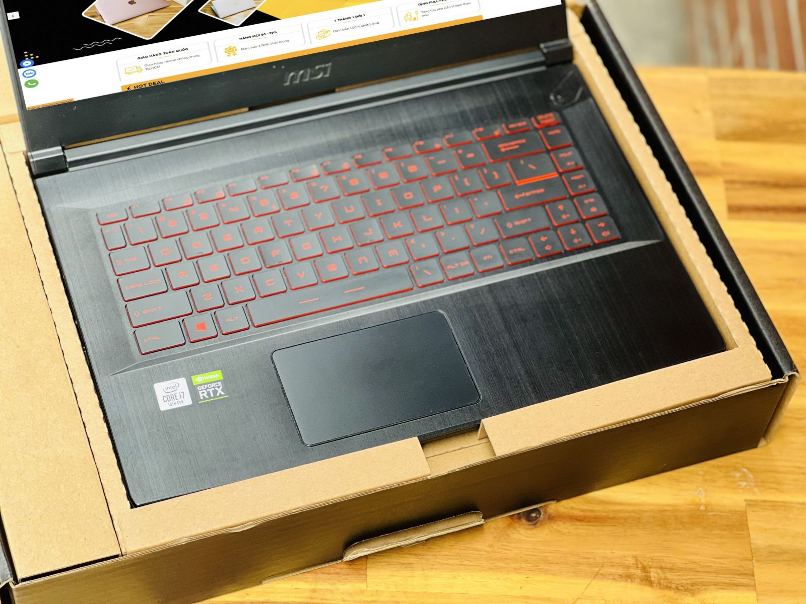 MSI GAMING GF65 THIN 10SER i7 10750H GIÁ RẺ