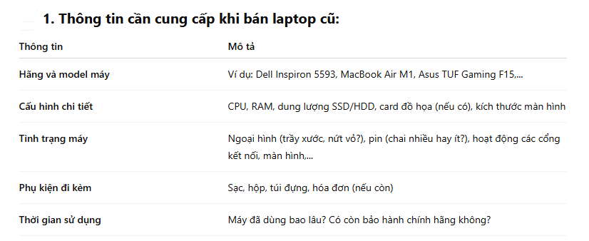 THU MUA LAPTOP CŨ ĐÃ QUA SỬ DỤNG TPHCM